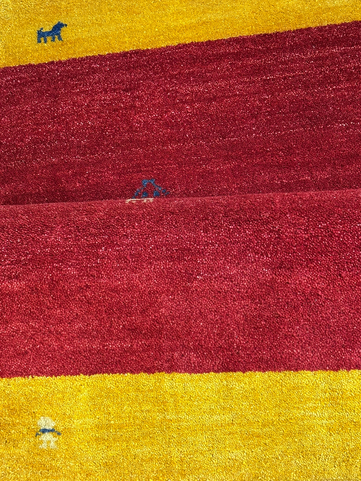 Orientteppich handgeknüpft Indian Gabbeh Wolle 180x123 cm