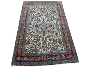 Orientteppich handgeknüpft Keschan 218x138 cm