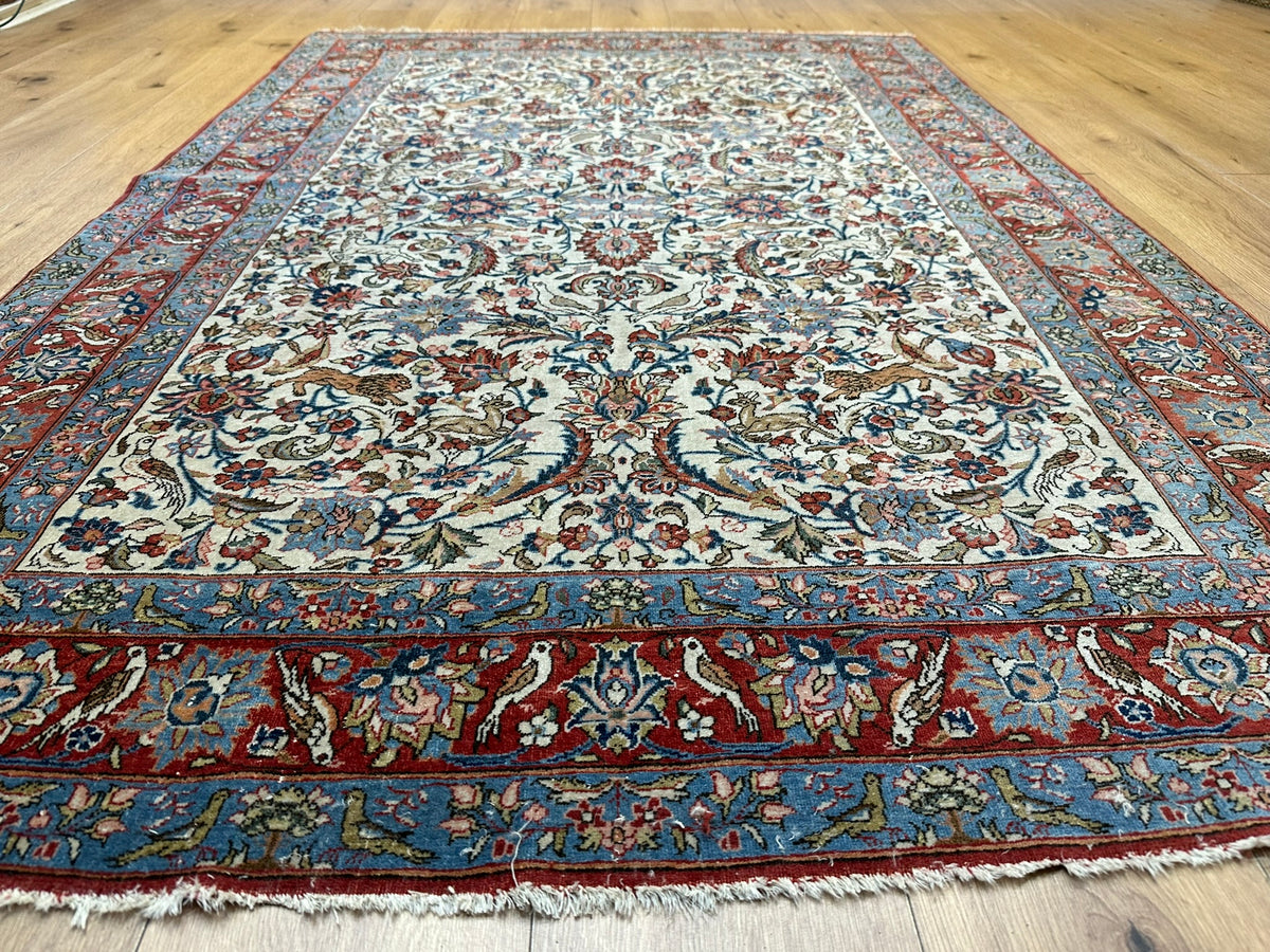 Orientteppich handgeknüpft Keschan 218x138 cm