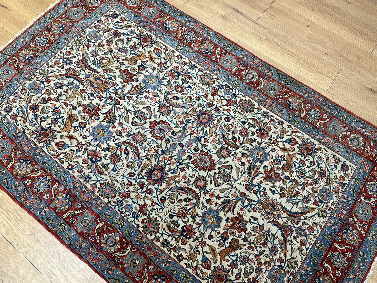 Orientteppich handgeknüpft Keschan 218x138 cm
