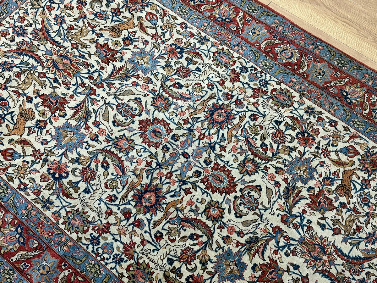 Orientteppich handgeknüpft Keschan 218x138 cm