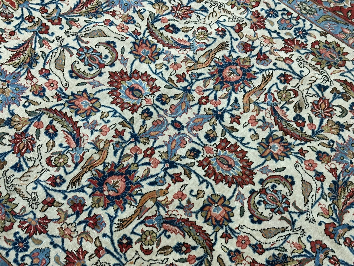 Orientteppich handgeknüpft Keschan 218x138 cm