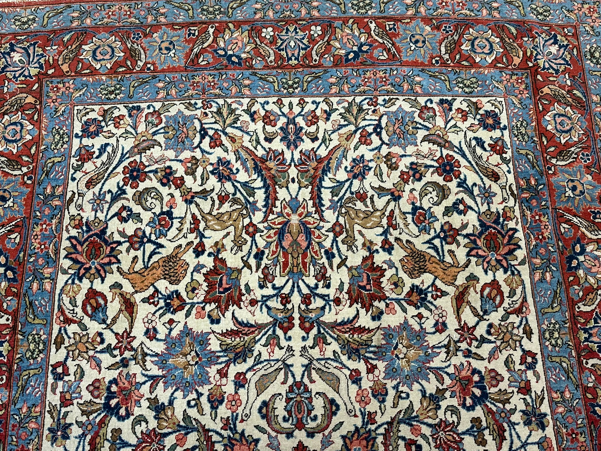 Orientteppich handgeknüpft Keschan 218x138 cm
