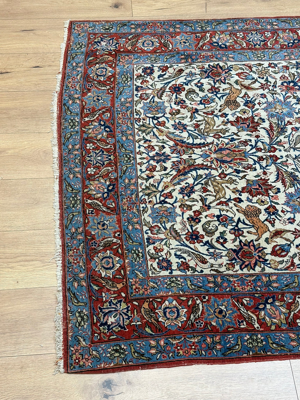Orientteppich handgeknüpft Keschan 218x138 cm