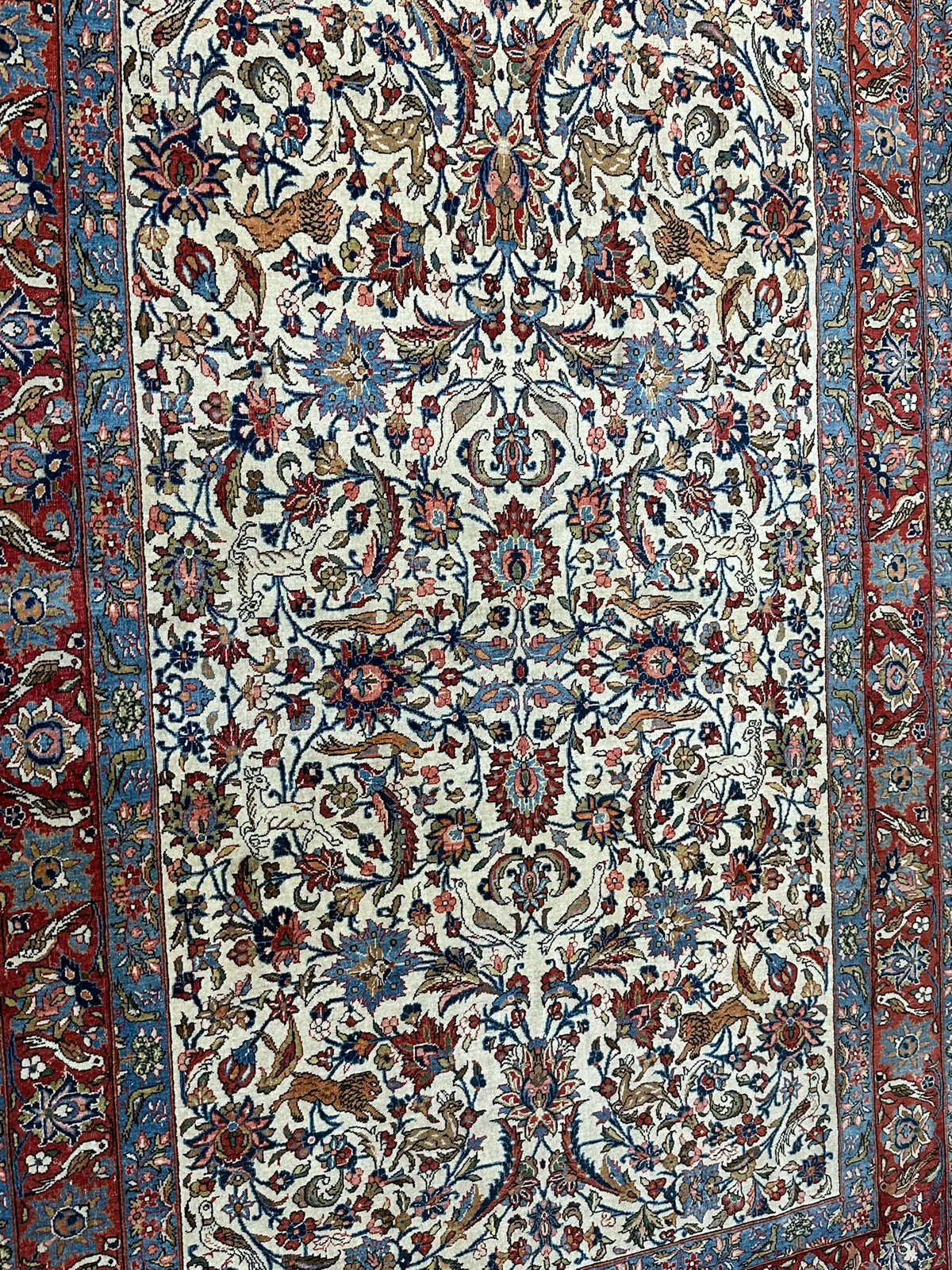 Orientteppich handgeknüpft Keschan 218x138 cm