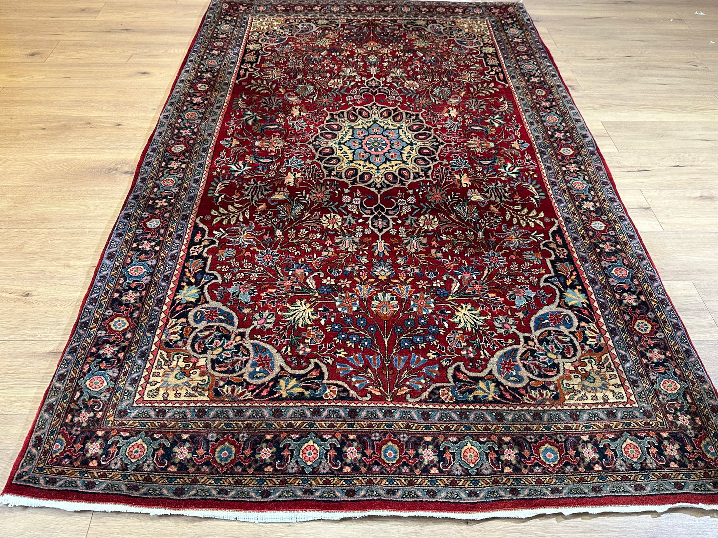 Semi Antik Orientteppich handgeknüpft Bidjar 243x143 cm