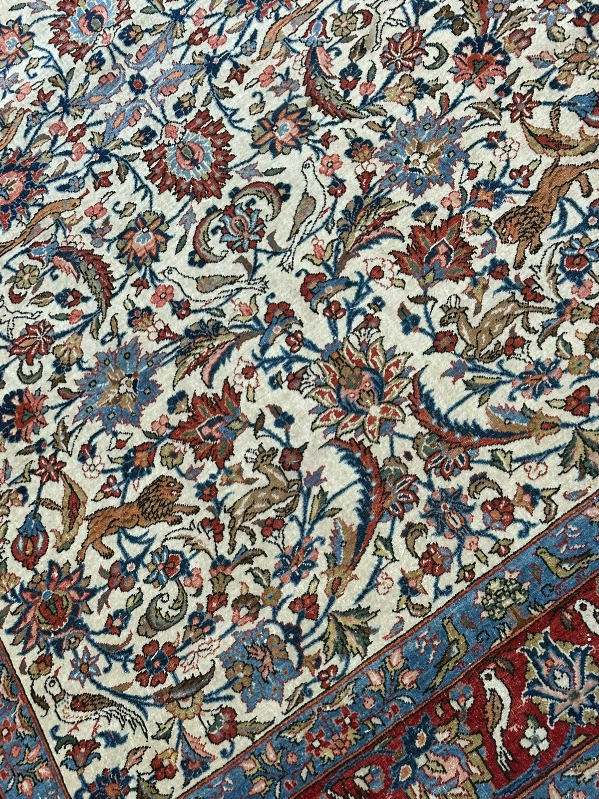 Orientteppich handgeknüpft Keschan 218x138 cm