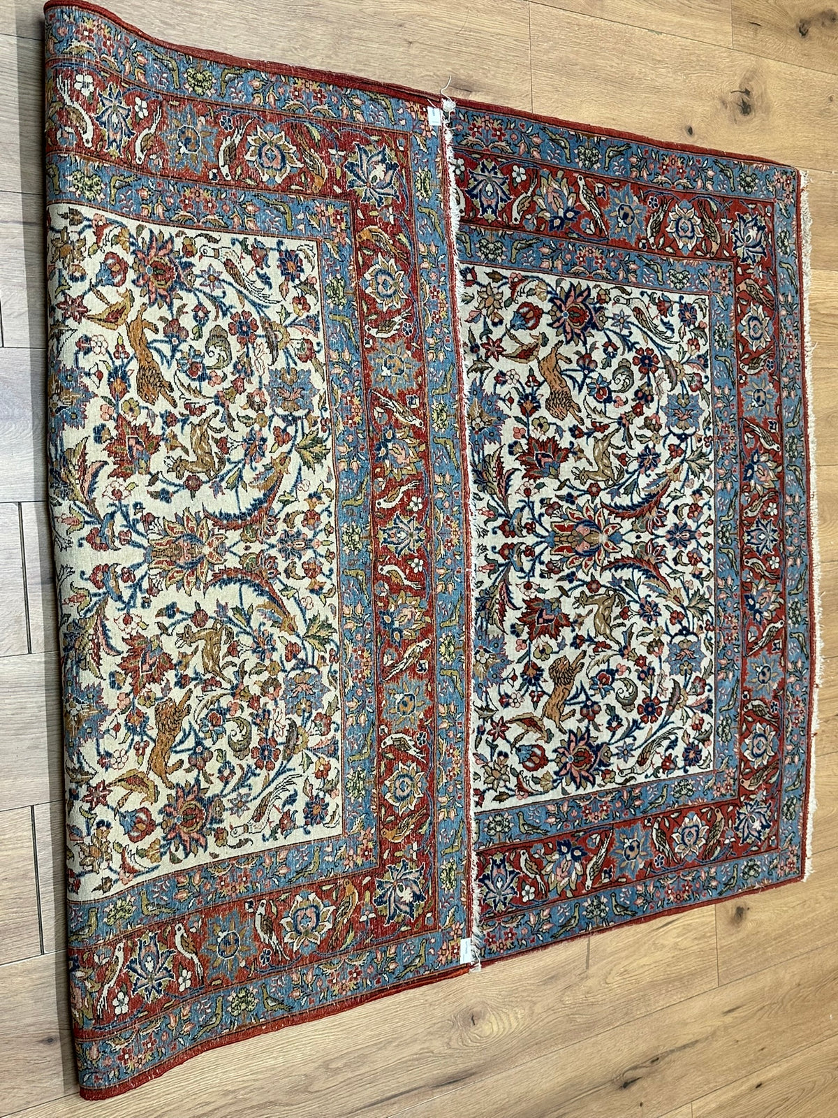 Orientteppich handgeknüpft Keschan 218x138 cm