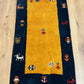 Orientteppich handgeknüpft Indian Gabbeh Top 125x60 cm