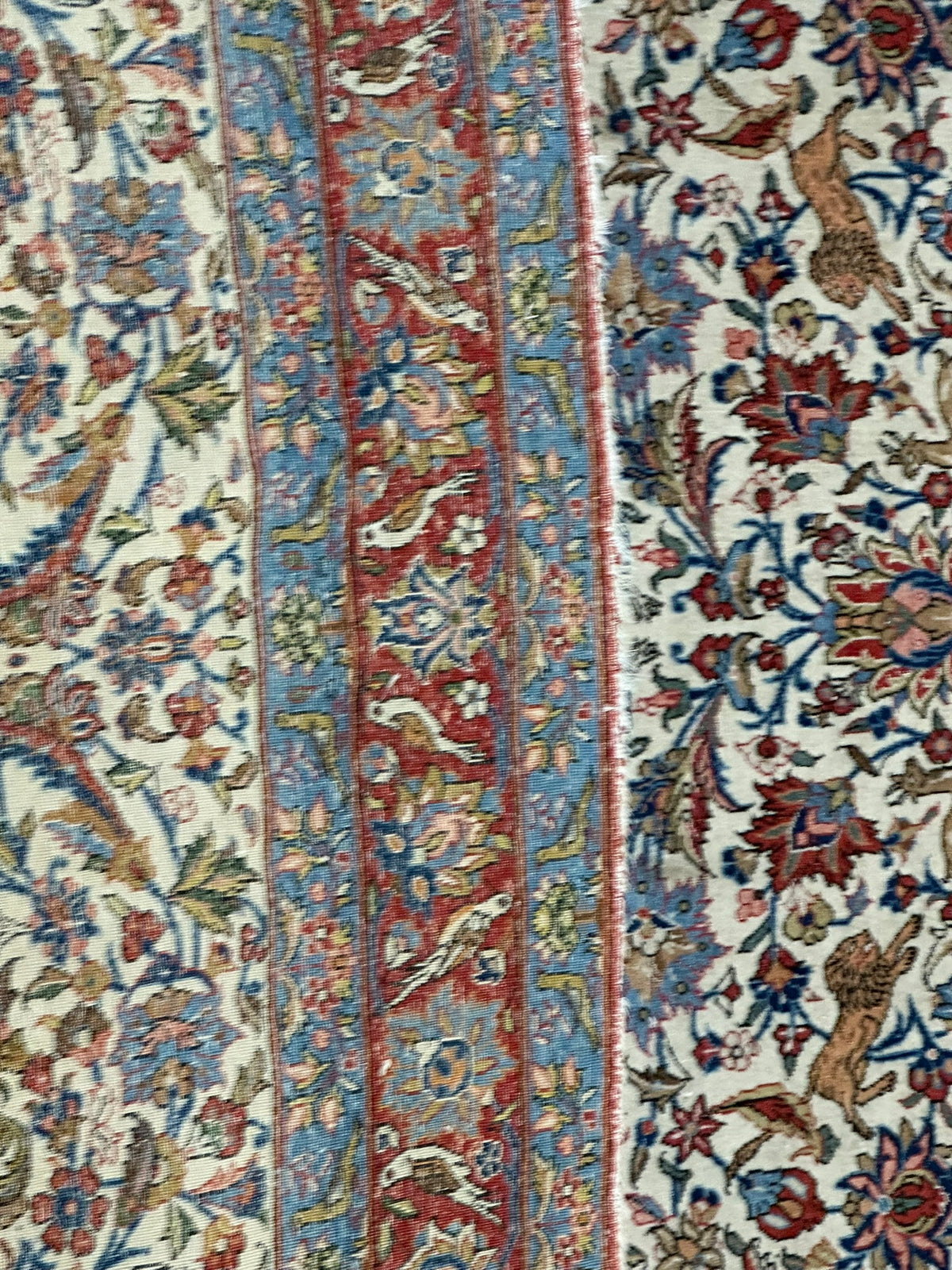 Orientteppich handgeknüpft Keschan 218x138 cm