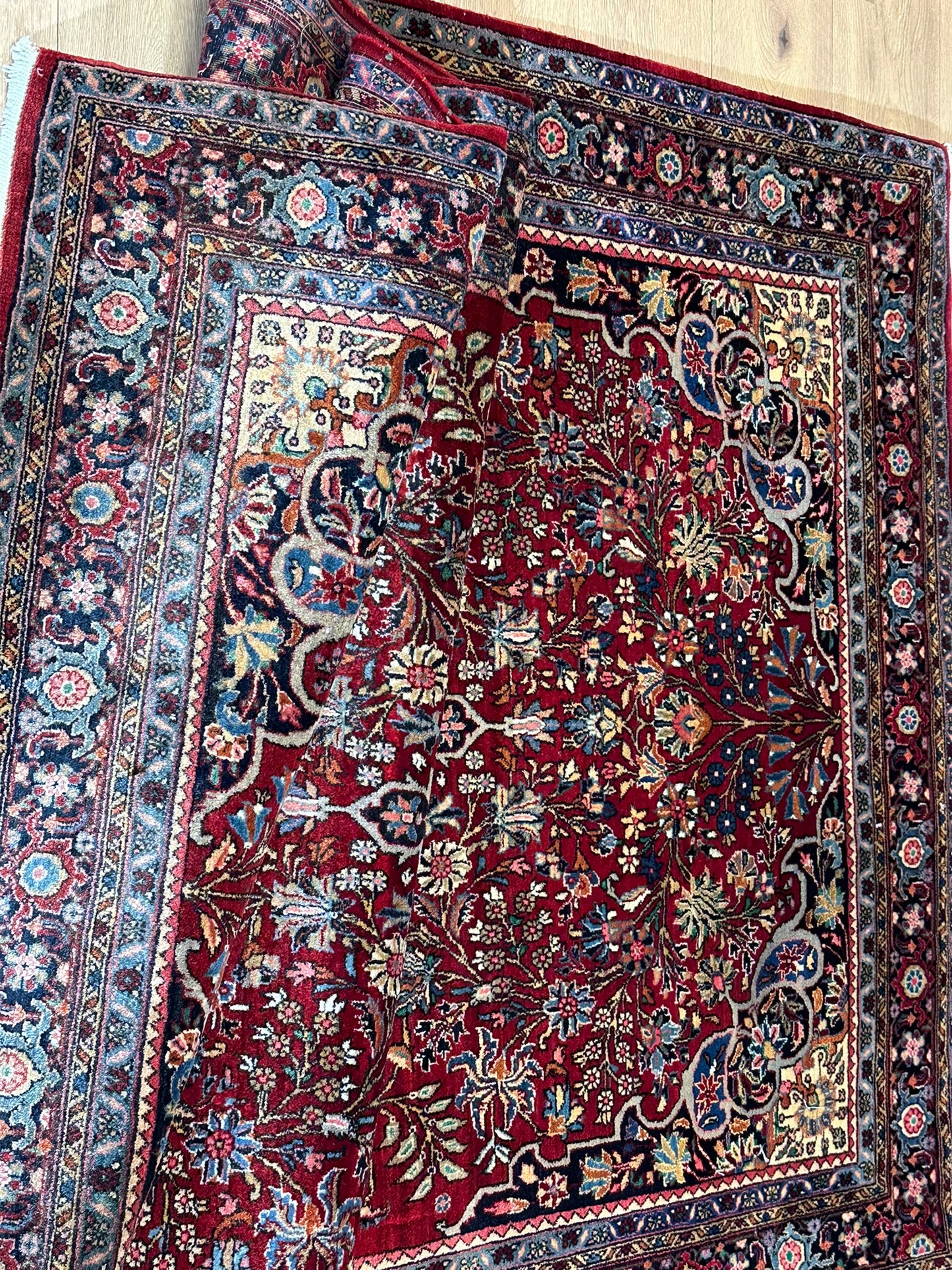 Semi Antik Orientteppich handgeknüpft Bidjar 243x143 cm