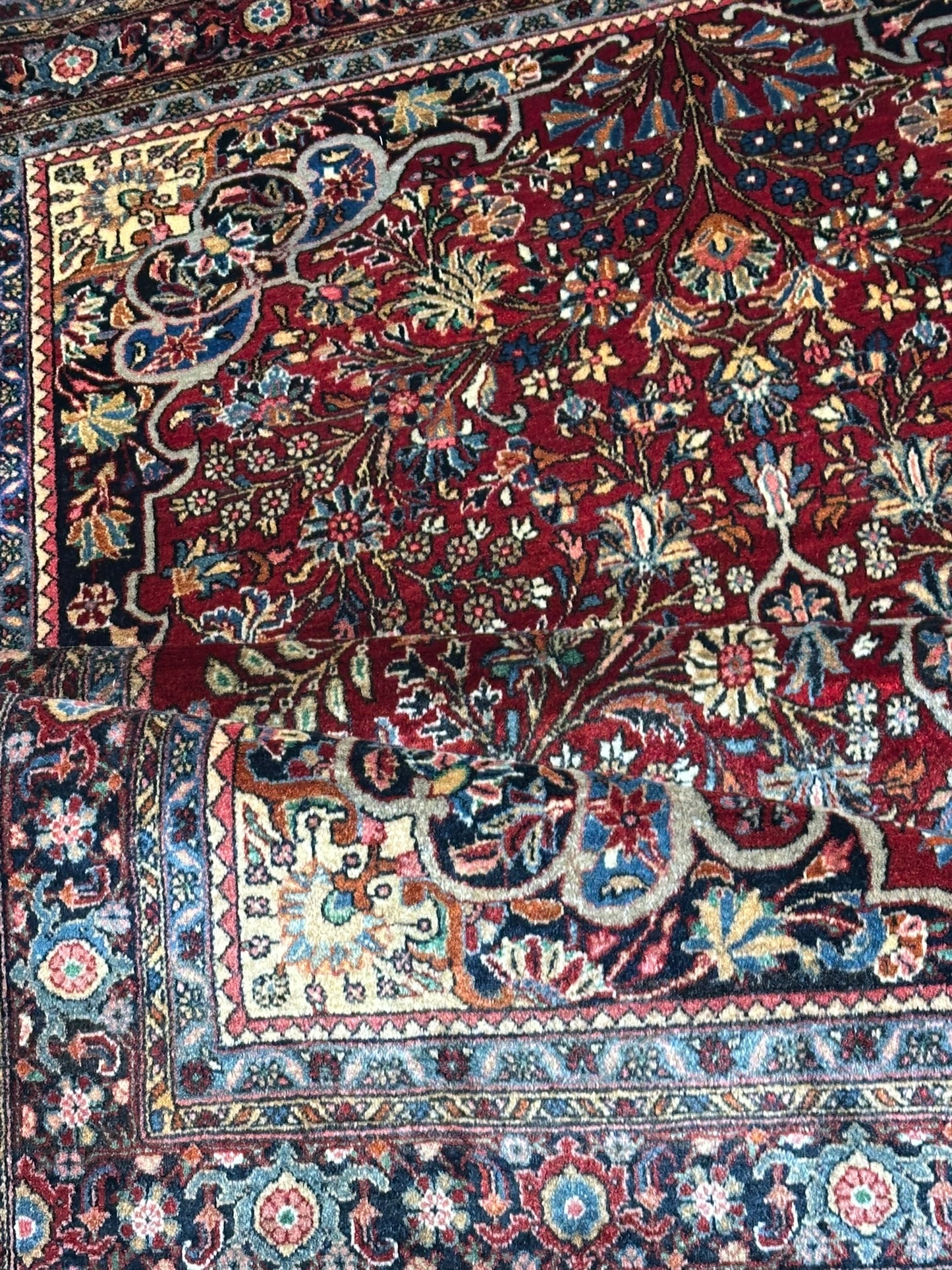 Semi Antik Orientteppich handgeknüpft Bidjar 243x143 cm