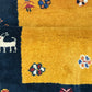 Orientteppich handgeknüpft Indian Gabbeh Top 125x60 cm