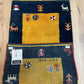 Orientteppich handgeknüpft Indian Gabbeh Top 125x60 cm