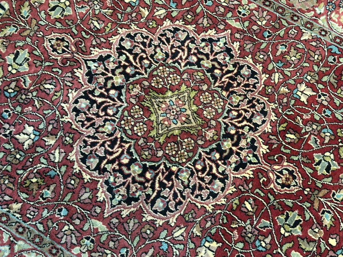 Orientteppich handgeknüpft Kaschmir Seide Ghom 170x108 cm