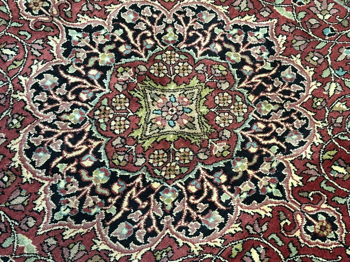 Orientteppich handgeknüpft Kaschmir Seide Ghom 170x108 cm