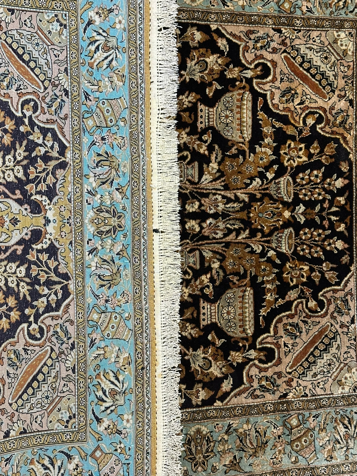 Orientteppich handgeknüpft Ghom Seide 150x107 cm