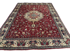 Orientteppich handgeknüpft Täbriz Jugendstil 397x300 cm