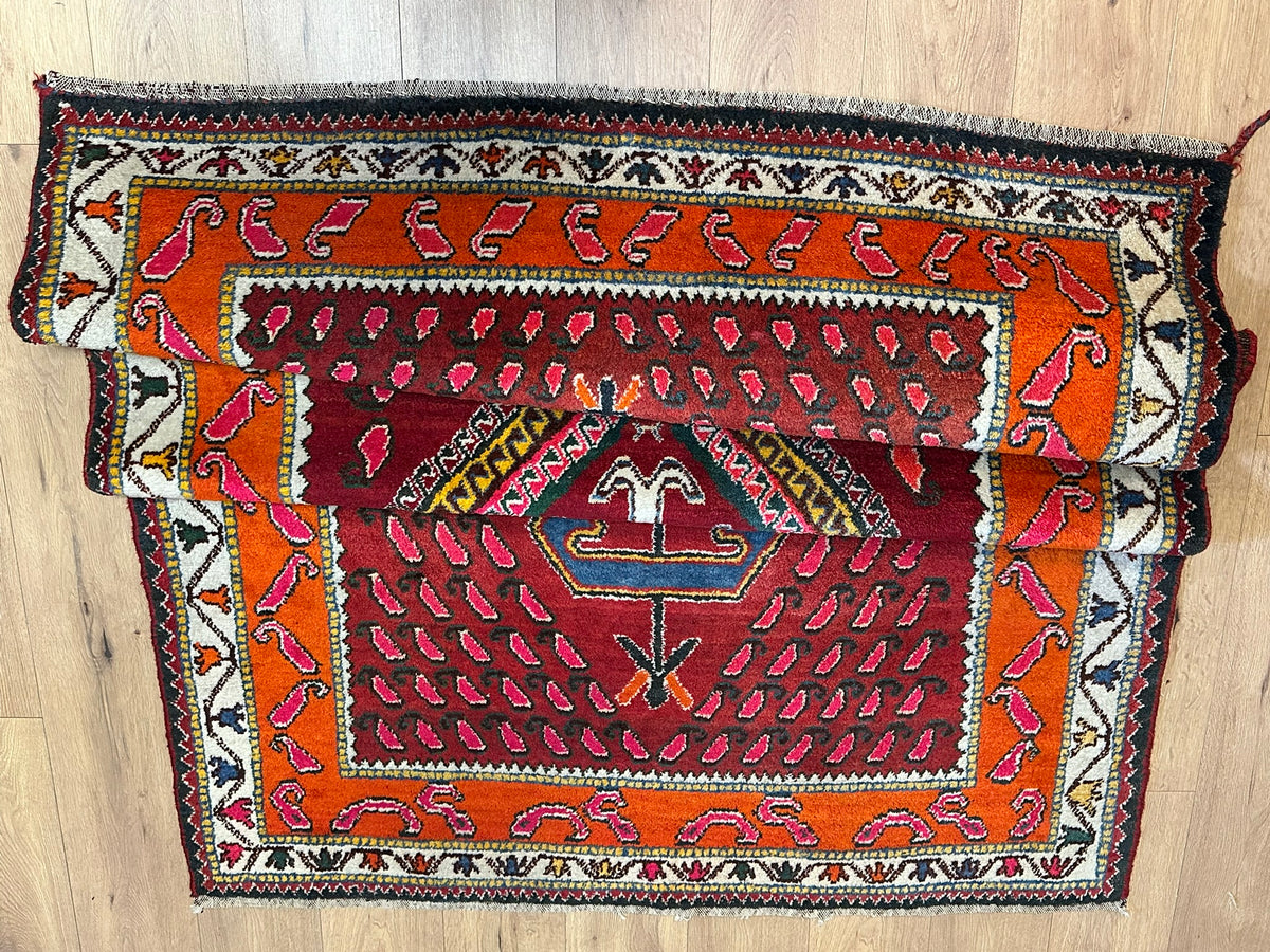 Orientteppich handgeknüpft Meschgain Kazak Naturfarben 233x155 cm
