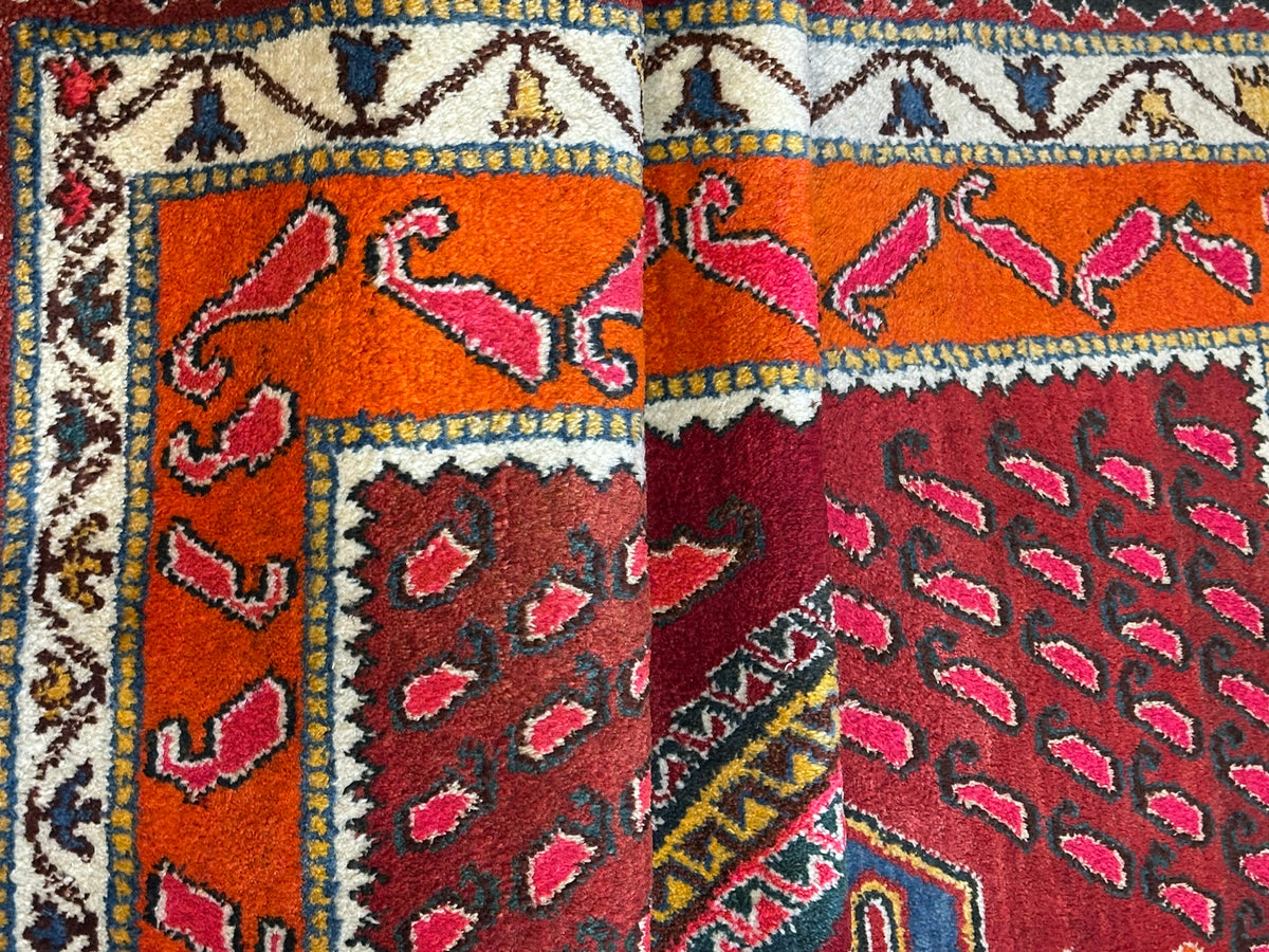 Orientteppich handgeknüpft Meschgain Kazak Naturfarben 233x155 cm
