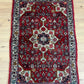 Orientteppich handgeknüpft Bidjar Rosenmuster 108x70 cm