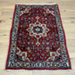 Orientteppich handgeknüpft Bidjar Rosenmuster 108x70 cm