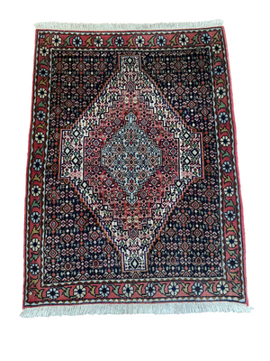 Orientteppich handgeknüpft Senneh Bidjar 104x77 cm
