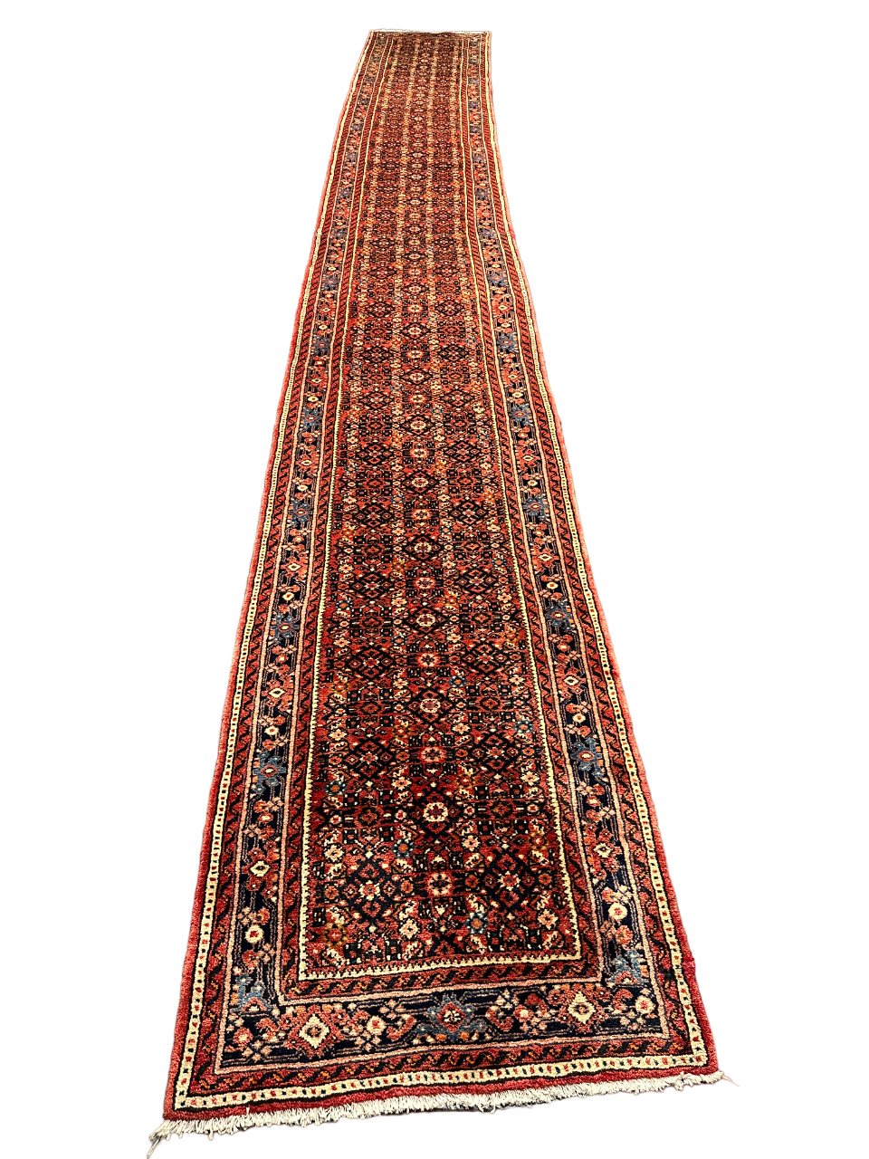 Handgeknüpfter Perser Orientteppich - Hamadan Läufer 622x85cm