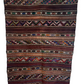 Antik Orientteppich handgeknüpft Kelim Kazak Naturfarben 145x105 cm