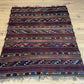 Antik Orientteppich handgeknüpft Kelim Kazak Naturfarben 145x105 cm