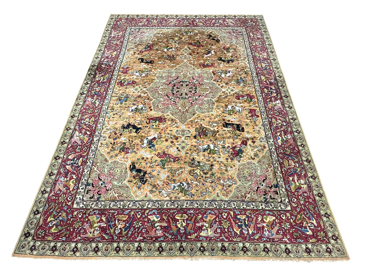 Antik Orientteppich handgeknüpft Tetex  Deutschland  um 1900 357x255 cm