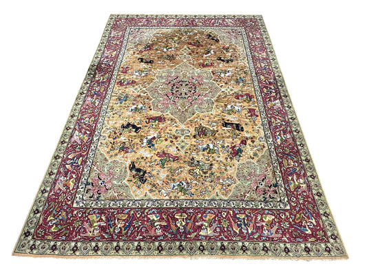 Antik Orientteppich handgeknüpft Tetex  Deutschland  um 1900 357x255 cm