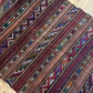 Antik Orientteppich handgeknüpft Kelim Kazak Naturfarben 145x105 cm