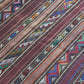 Antik Orientteppich handgeknüpft Kelim Kazak Naturfarben 145x105 cm