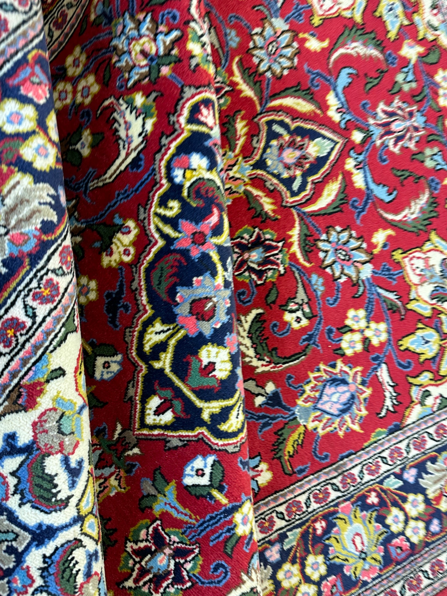 Handgeknüpfter Perser Orientteppich - Ghom - 210x135 cm