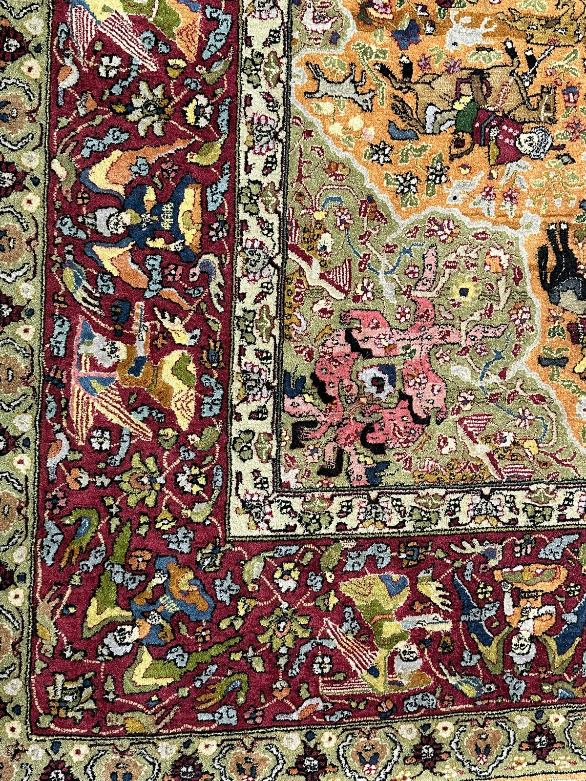Antik Orientteppich handgeknüpft Tetex  Deutschland  um 1900 357x255 cm