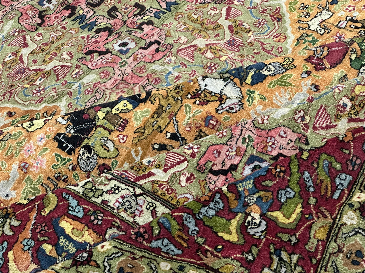 Antik Orientteppich handgeknüpft Tetex  Deutschland  um 1900 357x255 cm