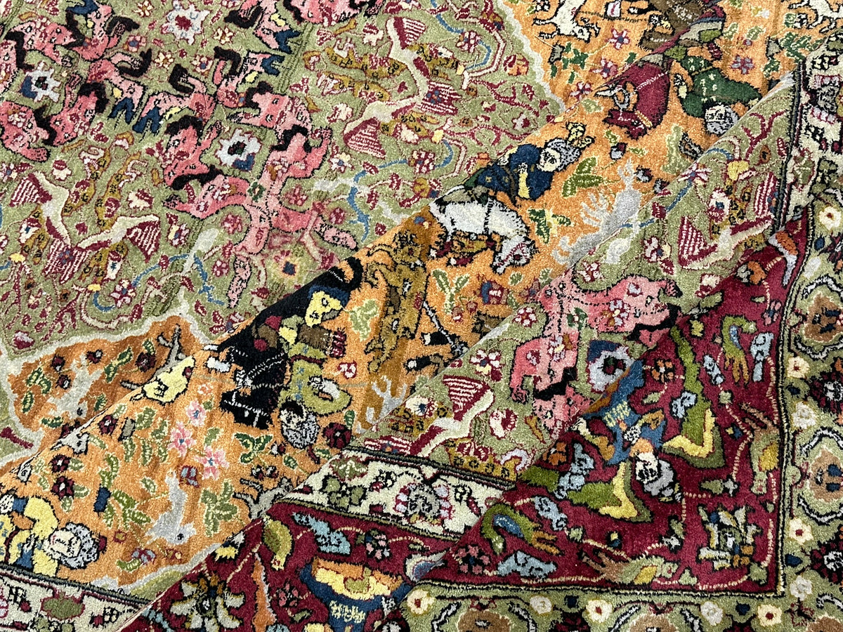 Antik Orientteppich handgeknüpft Tetex  Deutschland  um 1900 357x255 cm