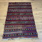 Antiker Orientteppich handgeknüpft Berber Kelim Naturfarben 173x107 cm