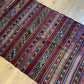 Antiker Orientteppich handgeknüpft Berber Kelim Naturfarben 173x107 cm
