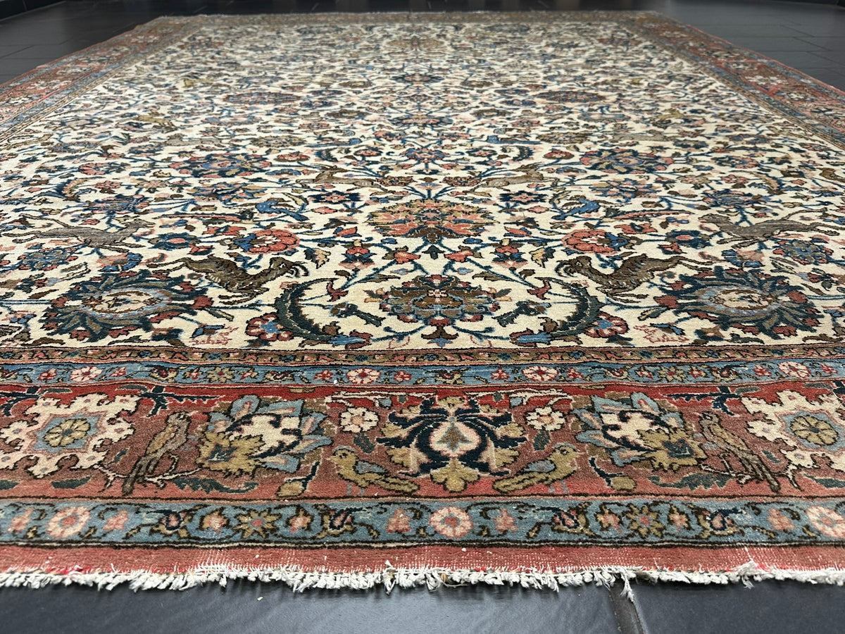 Orientteppich handgeknüpft Ghom Korkwolle 330x225 cm