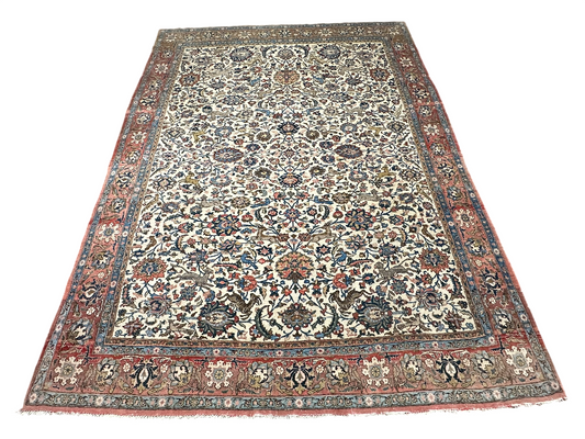 Orientteppich handgeknüpft Ghom Korkwolle 330x225 cm