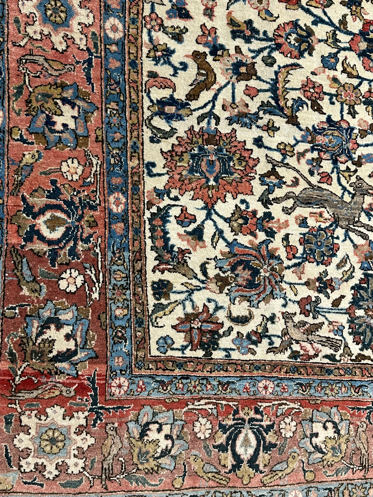 Orientteppich handgeknüpft Ghom Korkwolle 330x225 cm