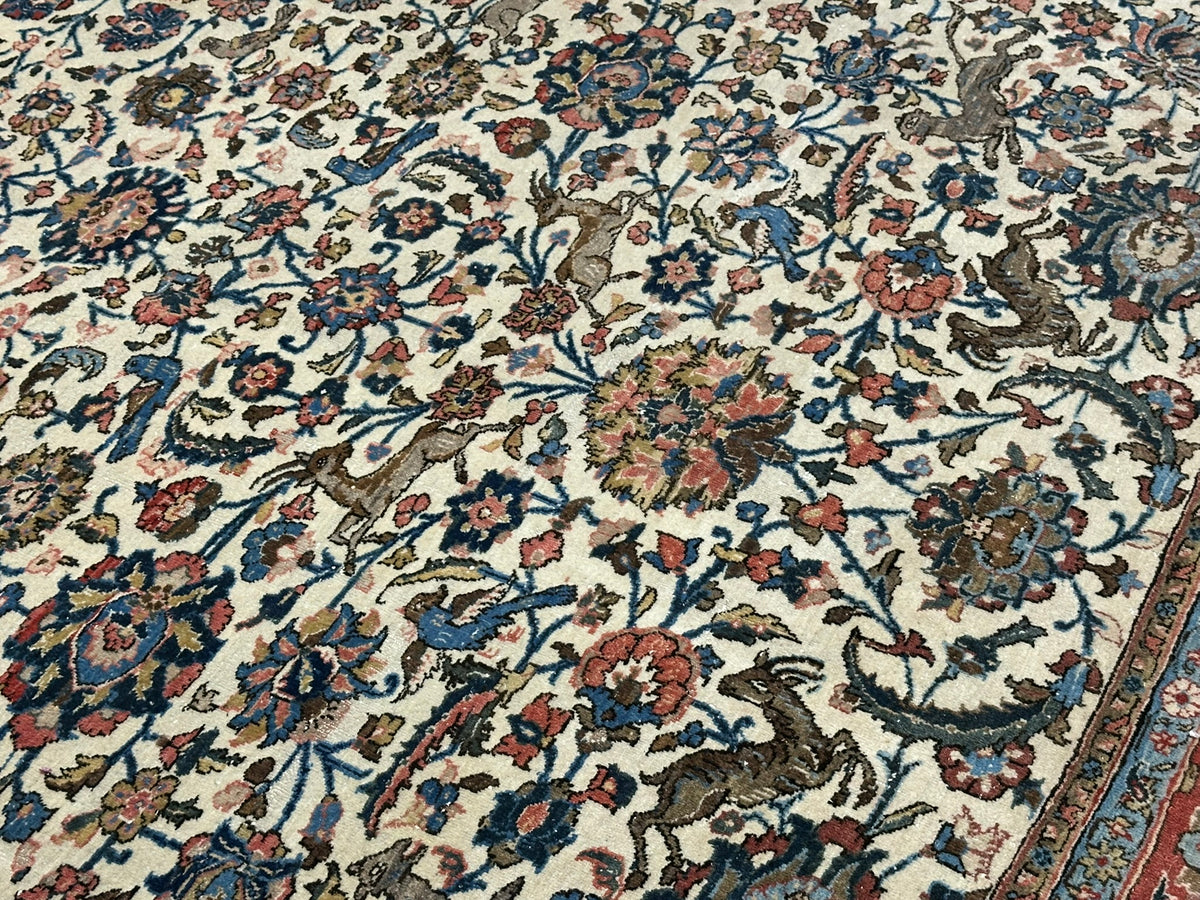Orientteppich handgeknüpft Ghom Korkwolle 330x225 cm