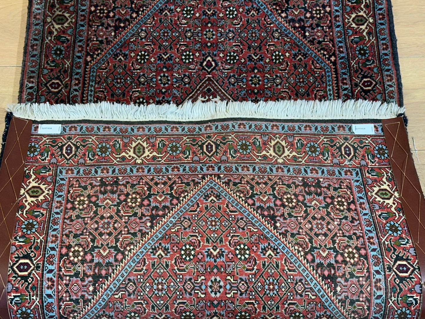 Orientteppich handgeknüpft Bidjar Läufer 136x70 cm