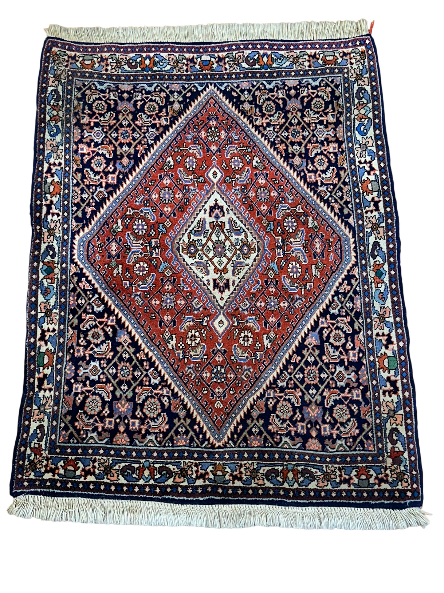 Orientteppich handgeknüpft Bidjar 98x74 cm