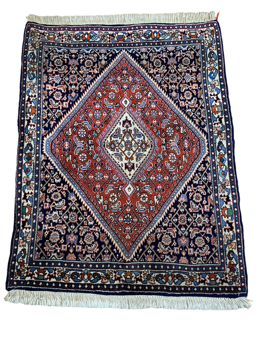 Orientteppich handgeknüpft Bidjar 98x74 cm
