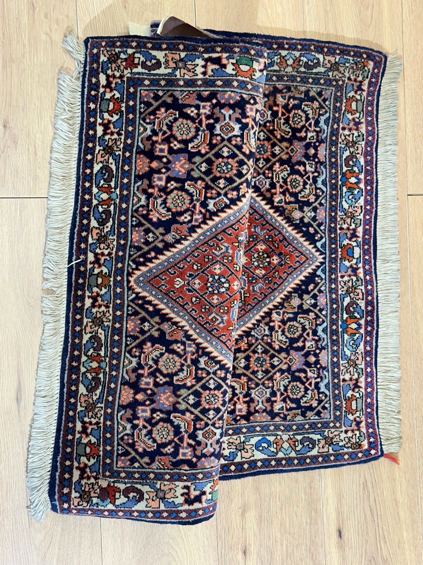 Orientteppich handgeknüpft Bidjar 98x74 cm