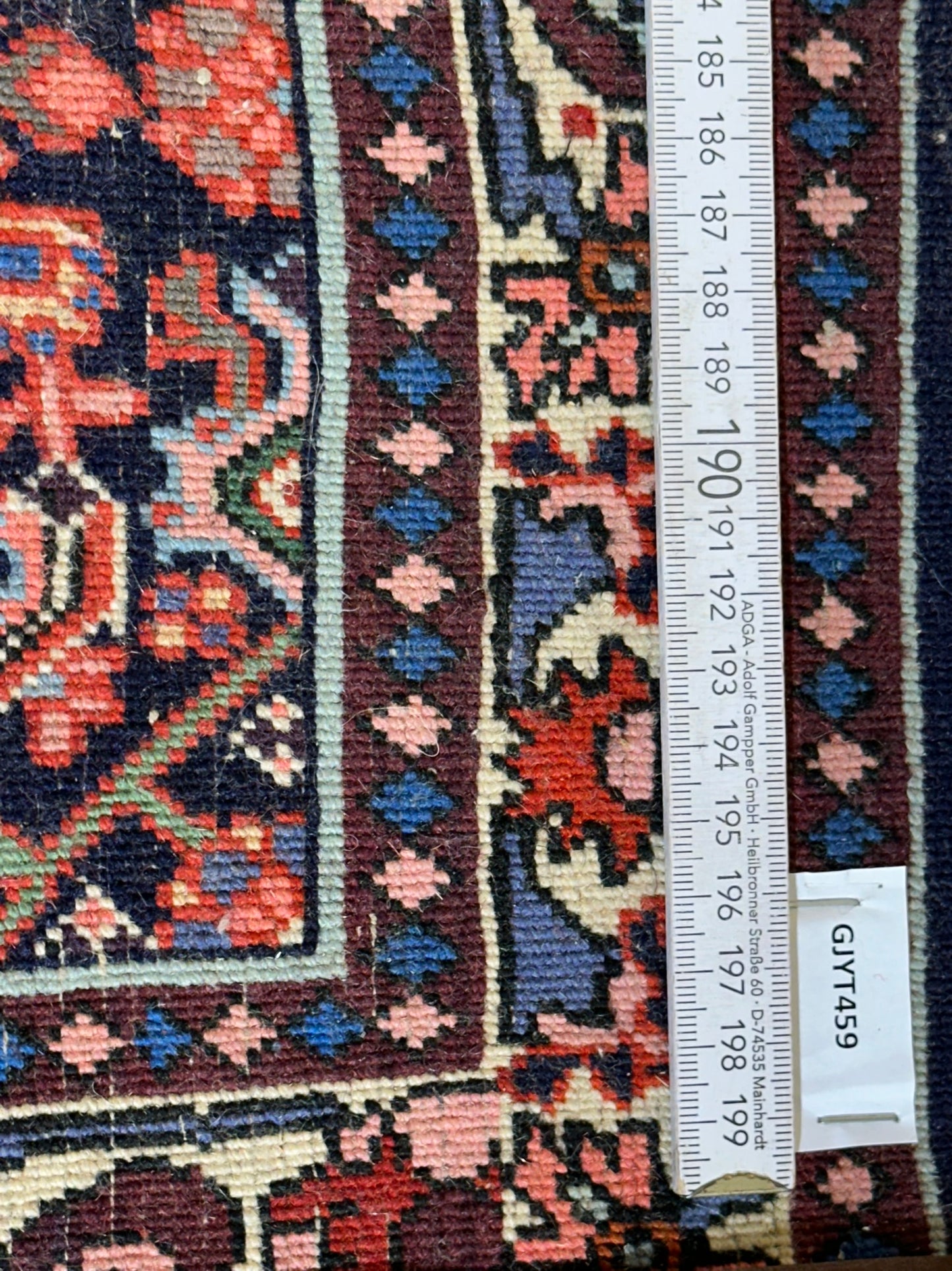 Orientteppich handgeknüpft Bidjar 98x74 cm