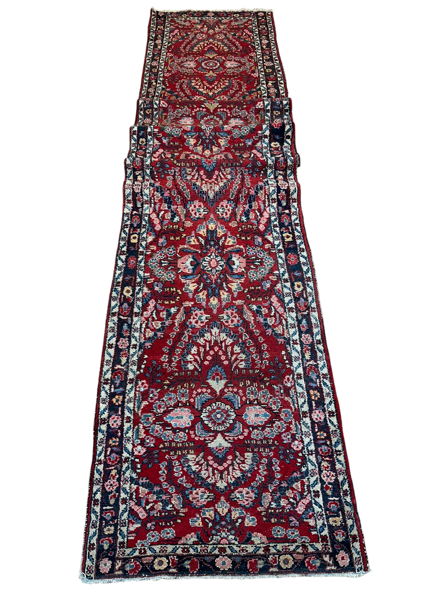 Orientteppich handgeknüpft Sarough Läufer 512x85 cm